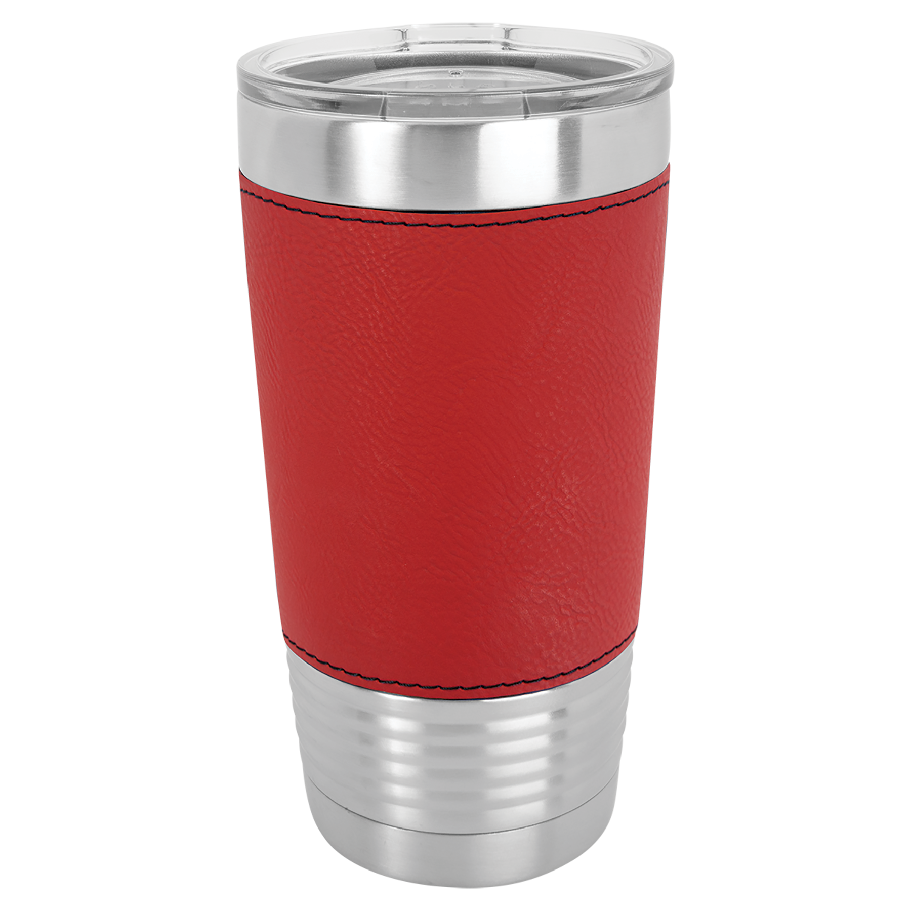 20 oz Laserable Leatherette Polar Camel Tumbler w/ Clear Lid 9