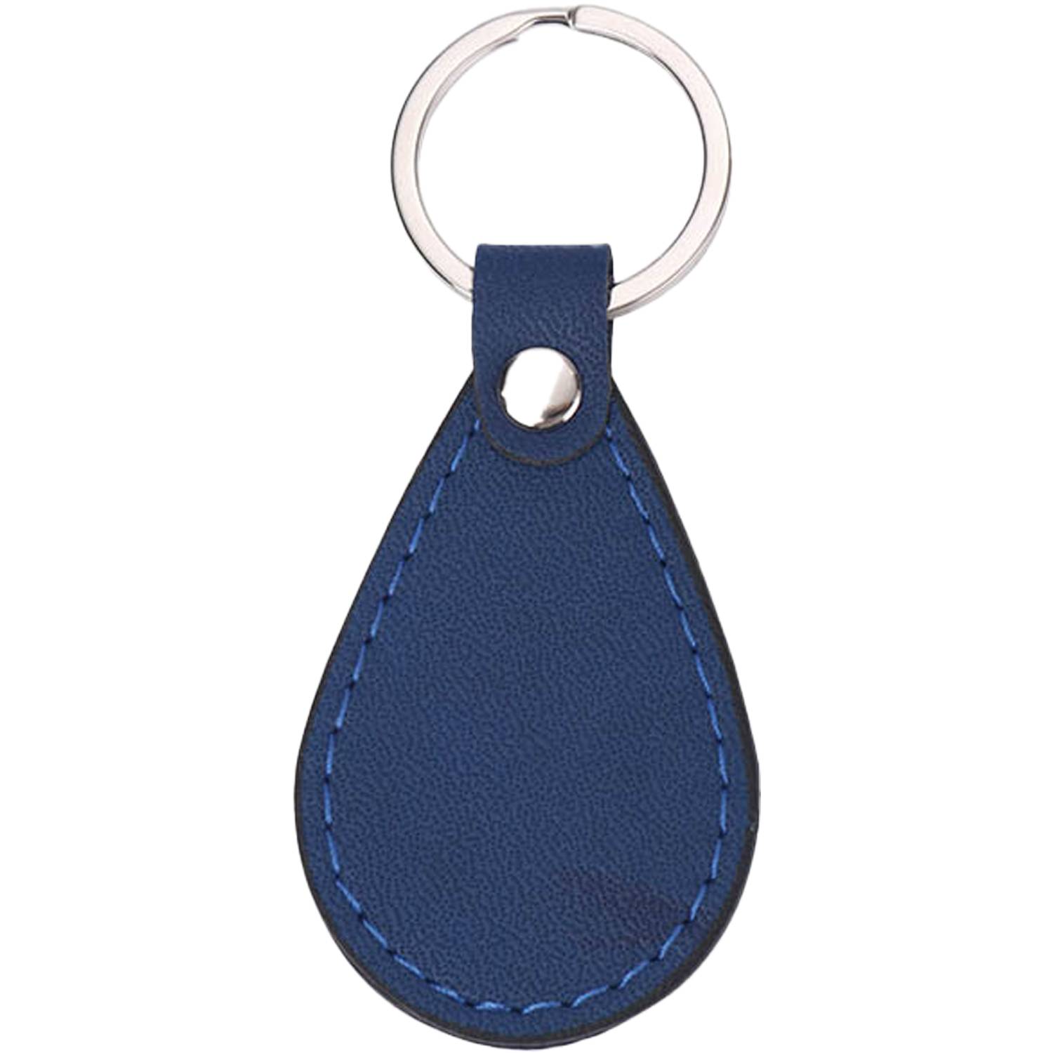 PU Leather Teardrop Car Keychain 4