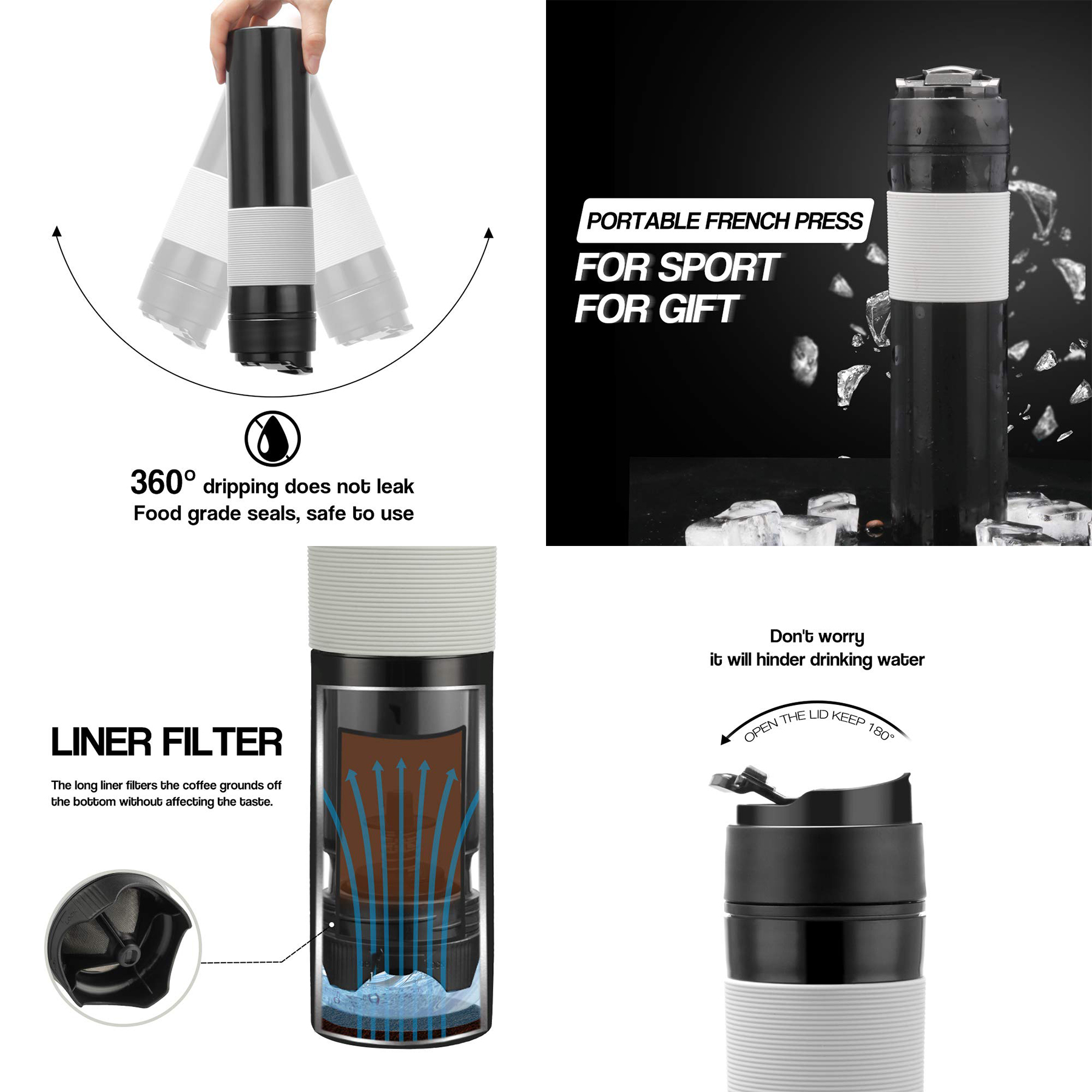 Coffee Portable Travel French Press Mug 2