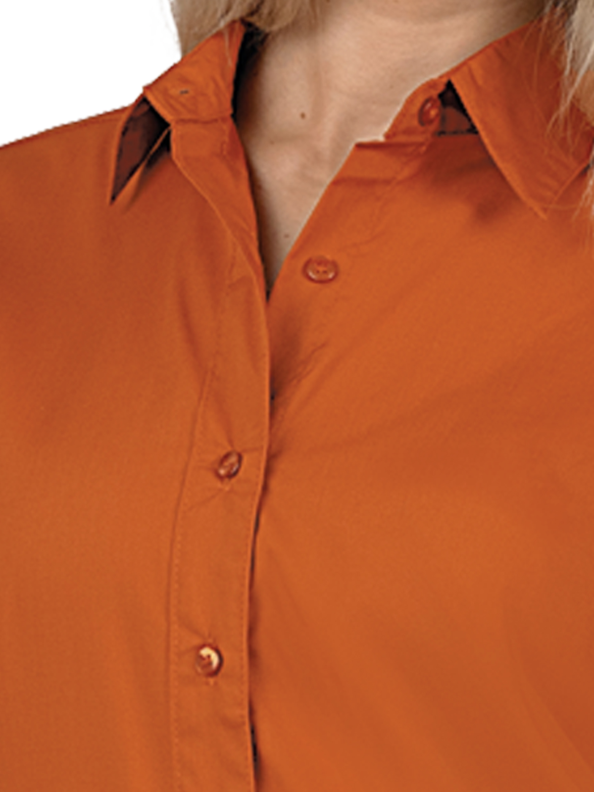 Blue Generation - Women's Pocketless Long Sleeve Poplin Shirt 40