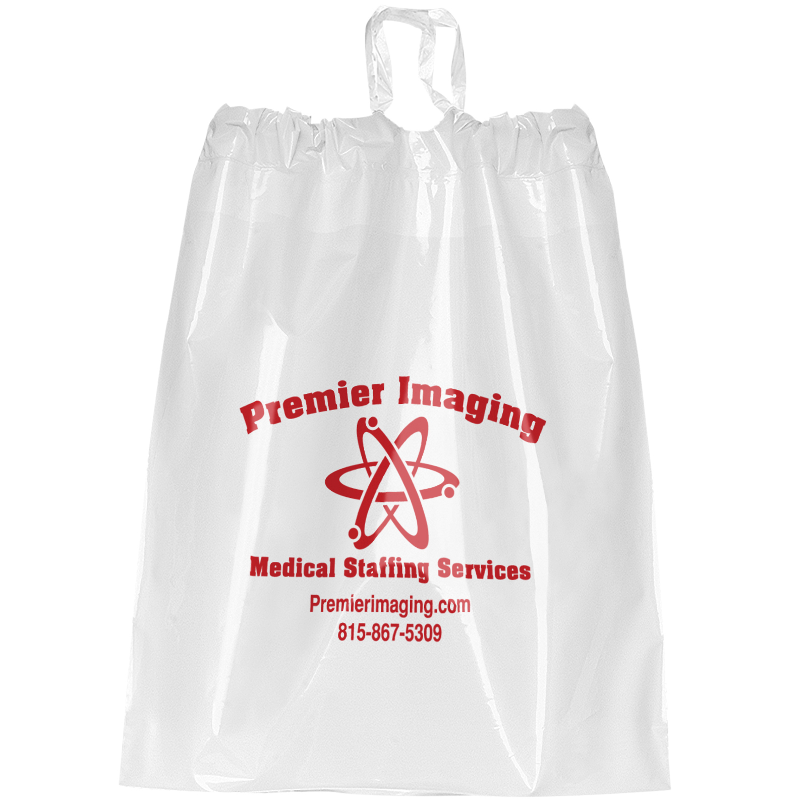 Poly-Draw Bag - 9 1/2W x 12H - Flexo Ink Print 3
