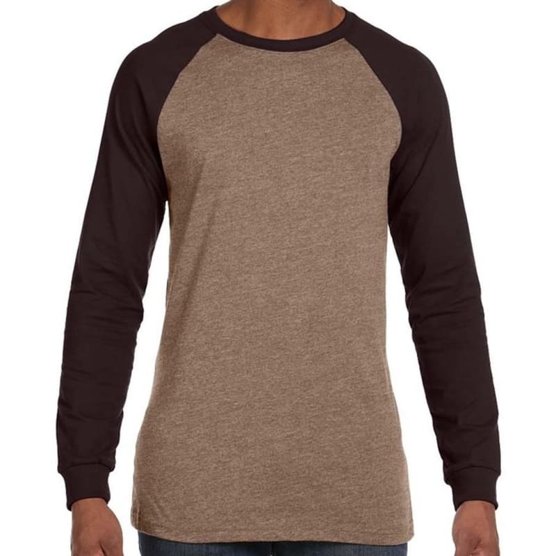 Bella Mens Jersey Long-Sleeve Baseball T-Shirt 7