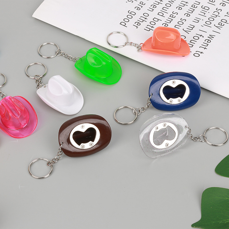 Cowboy Hat Bottle Opener Keychain 1