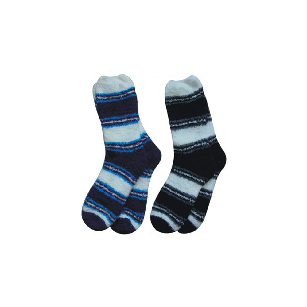 Bulk Men's Fuzzy Socks Assorted 2