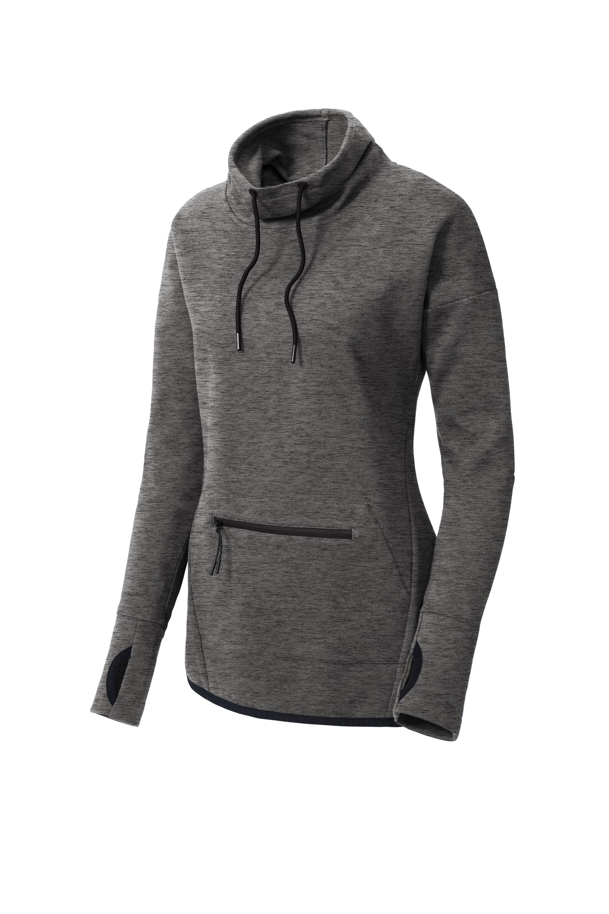 Sport-Tek Women's Triumph Cowl Neck Pullover LST280, custom hoodie or sweatshirt with logo imprint 6