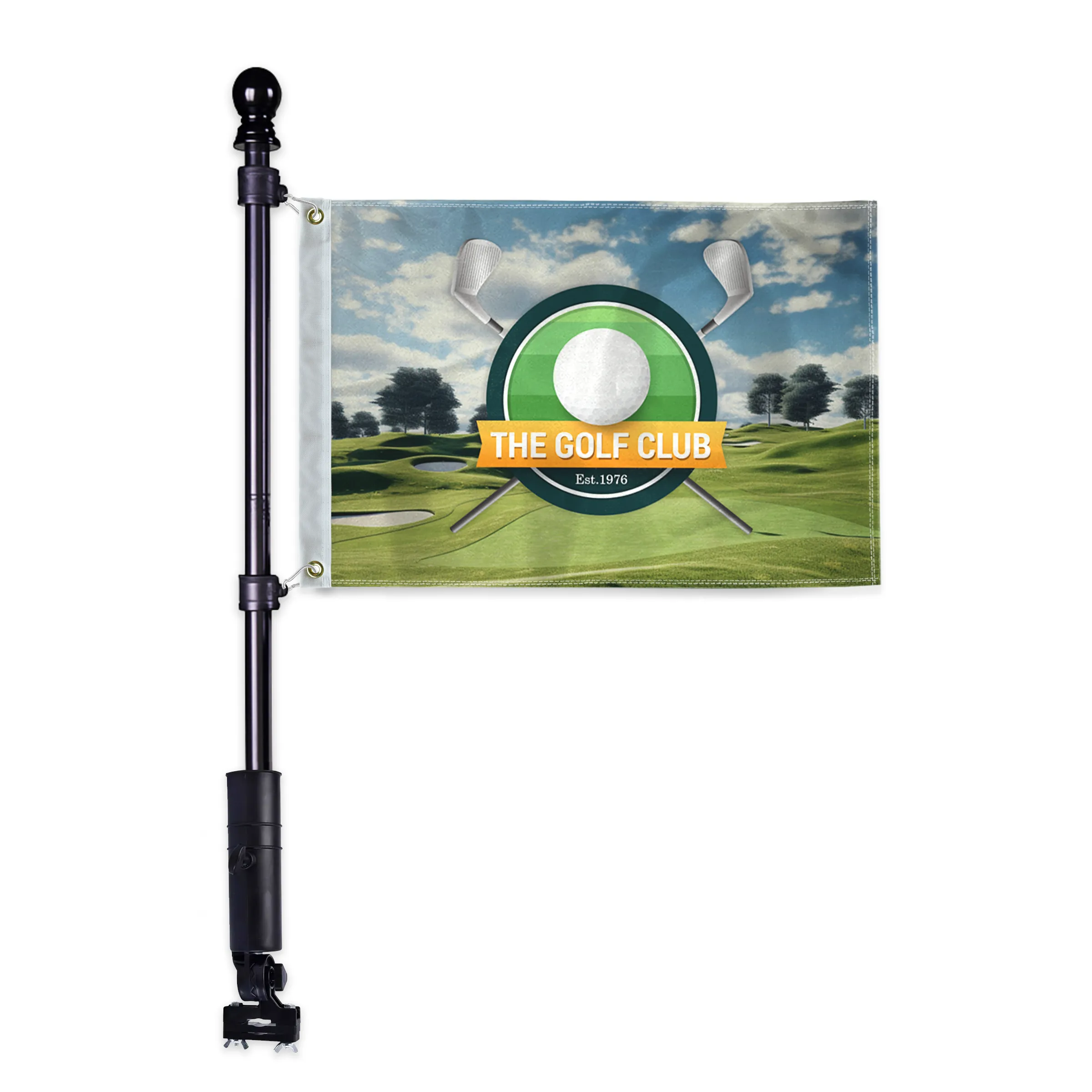 Standard Golf Cart Flag Display Kit with Flag 3