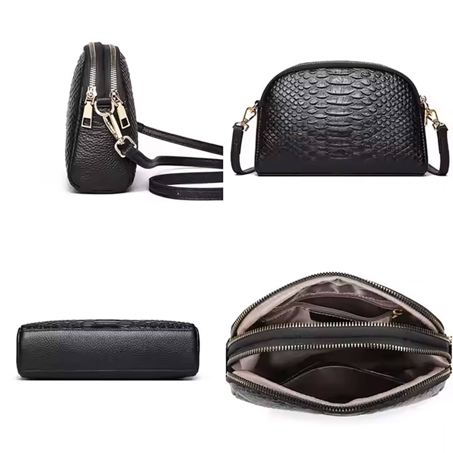 Cowhide shoulder crossbody bag 6