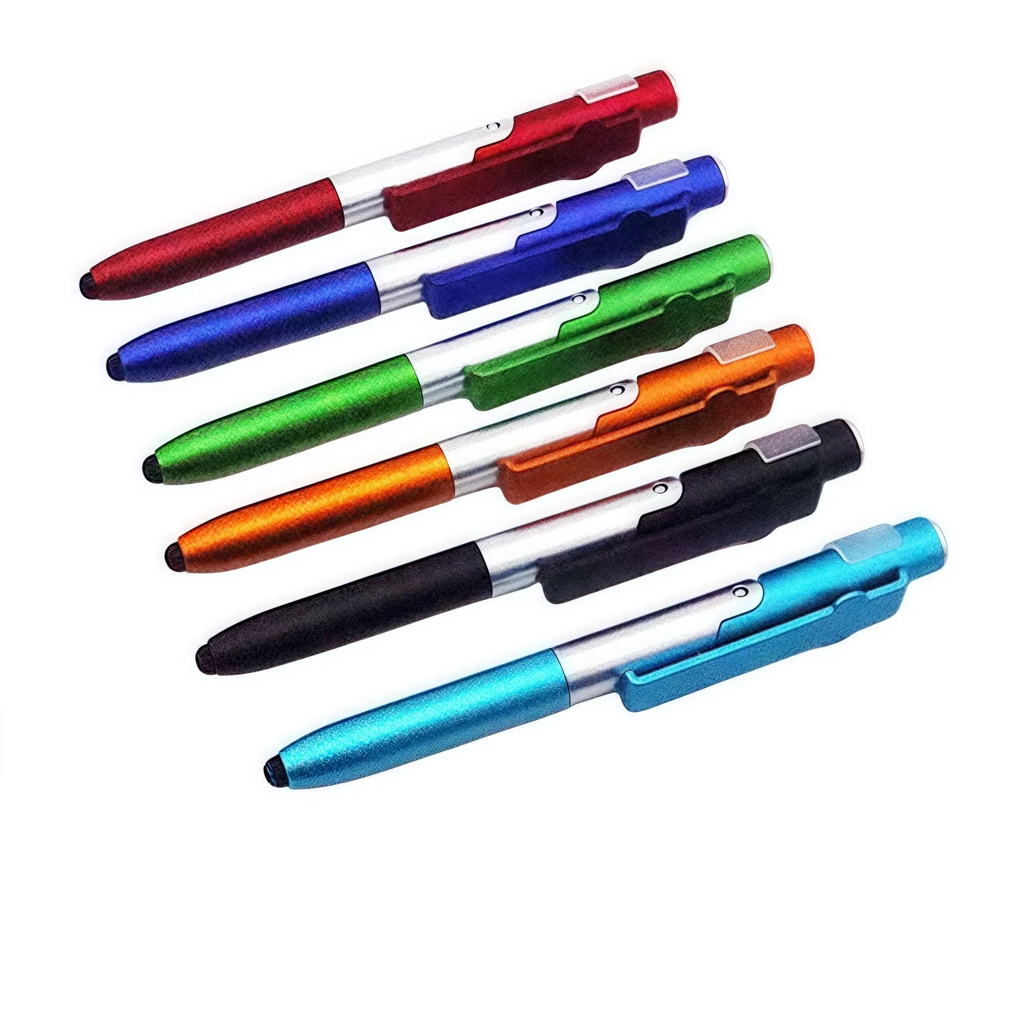 MOQ 3-in-1 Stylus Pen: LED Light, Ballpoint & Phone Holder 10