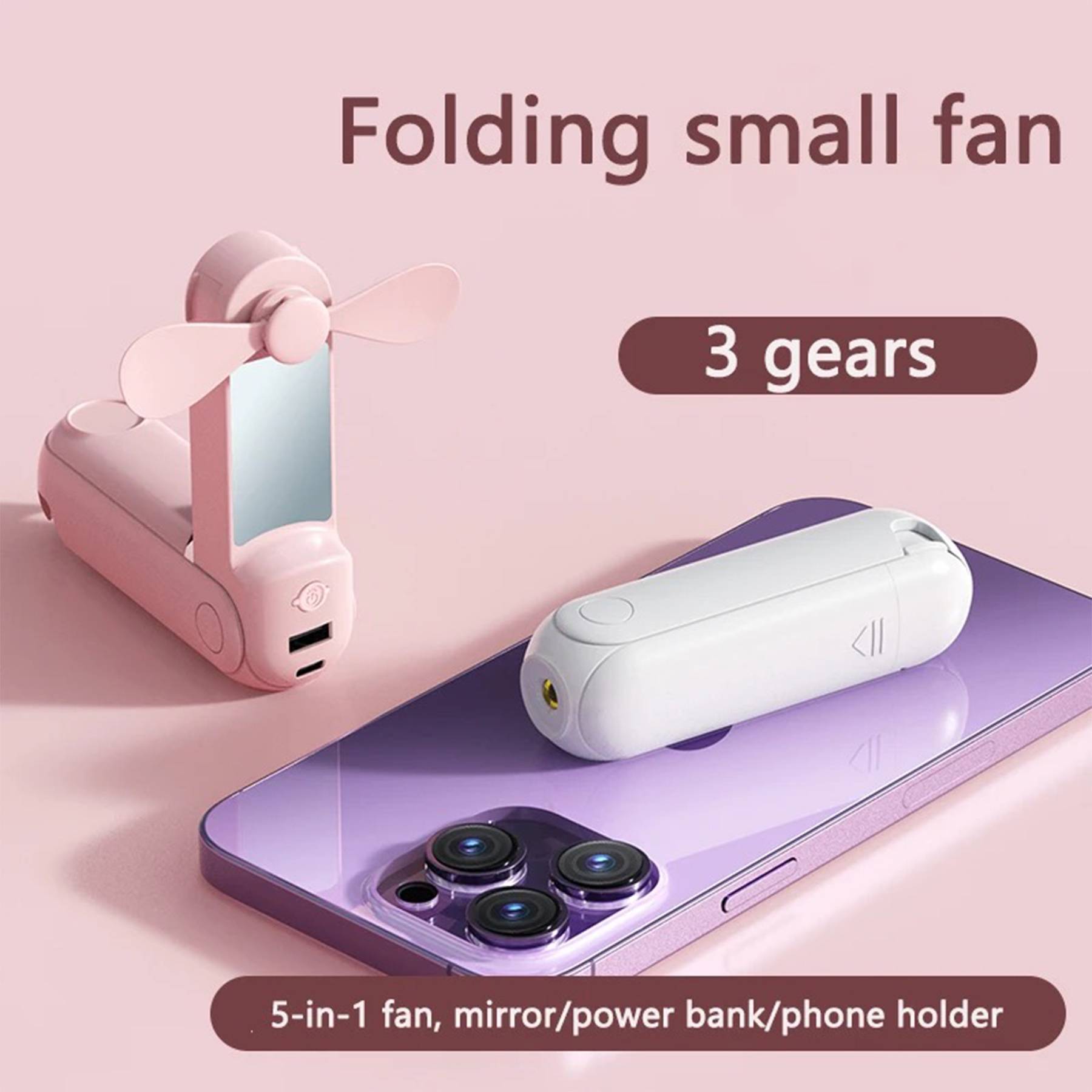 POWER BANK W/ FAN & FLASHLIGHT 6