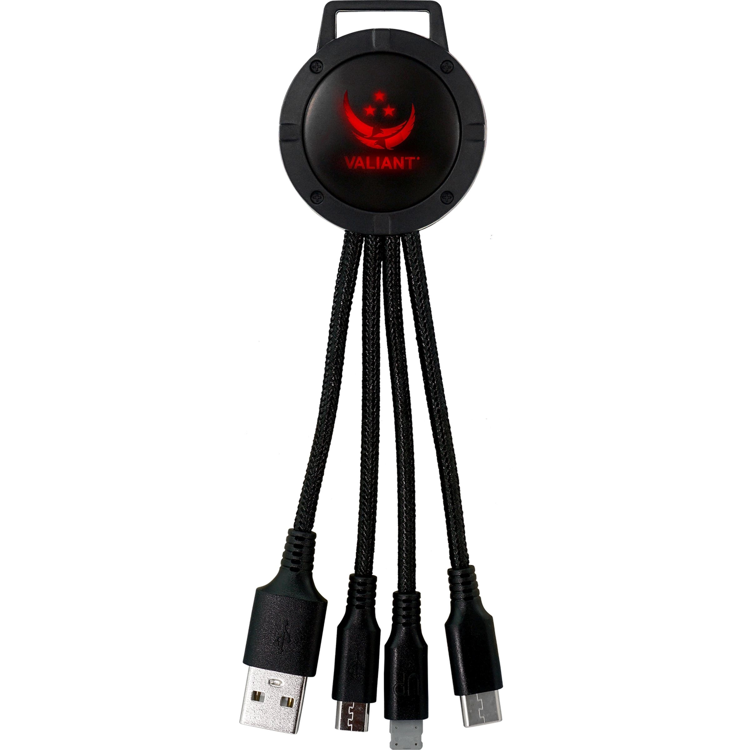 LIGHT UP COLOR TWO TONE 3-IN-1 CHARGING CABLE 9