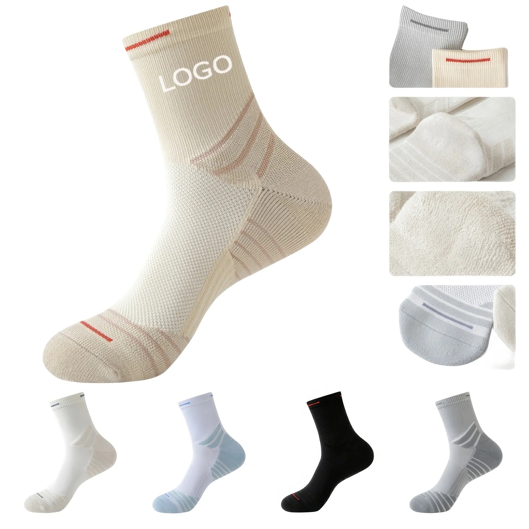 Thickened Medium Tall Professional Basketball Socks 2