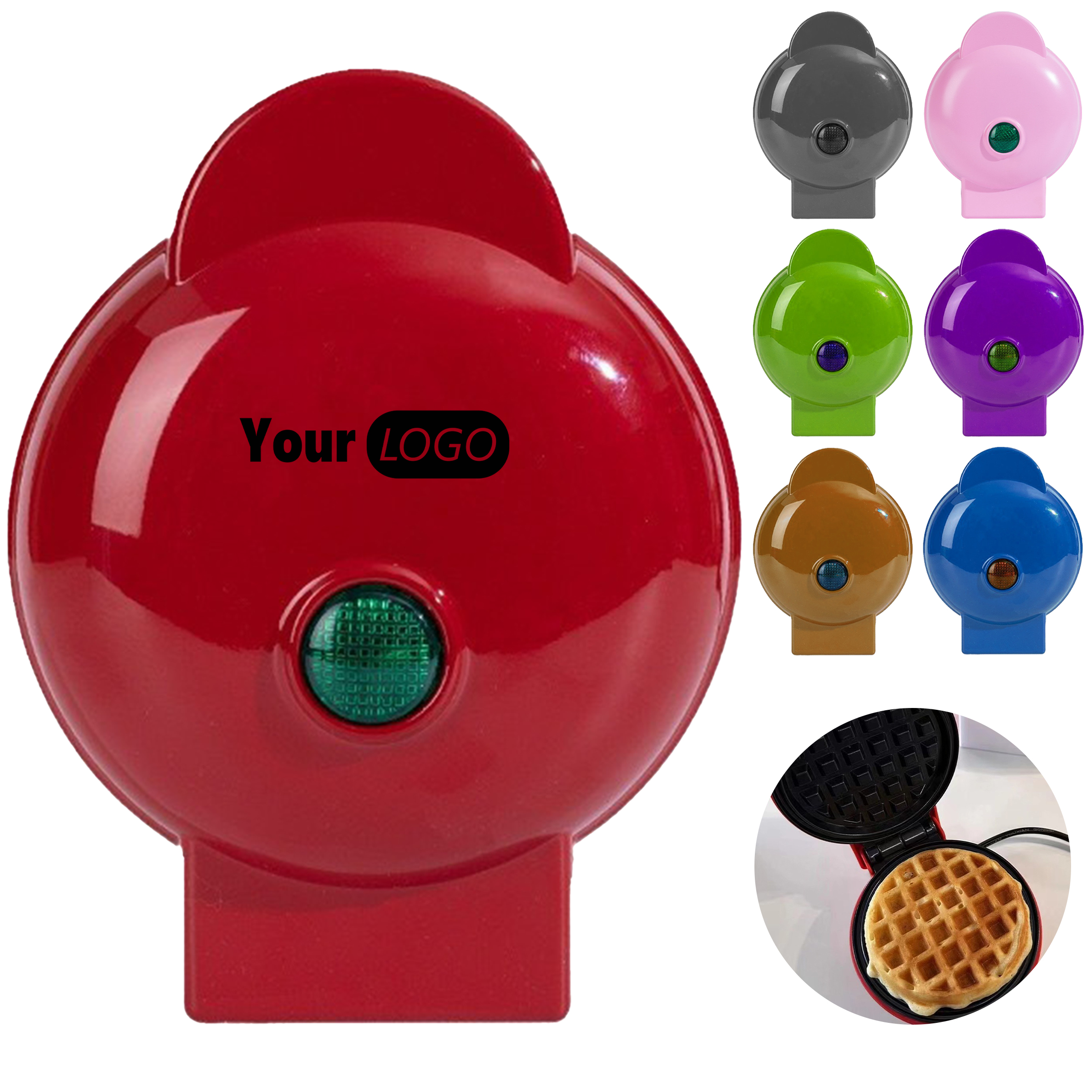 Stainless Steel Mini Waffle Maker 4