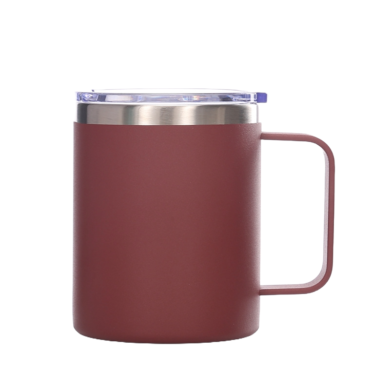 12 oz Stainless Steel Tumbler W/ Lid & Handle 20