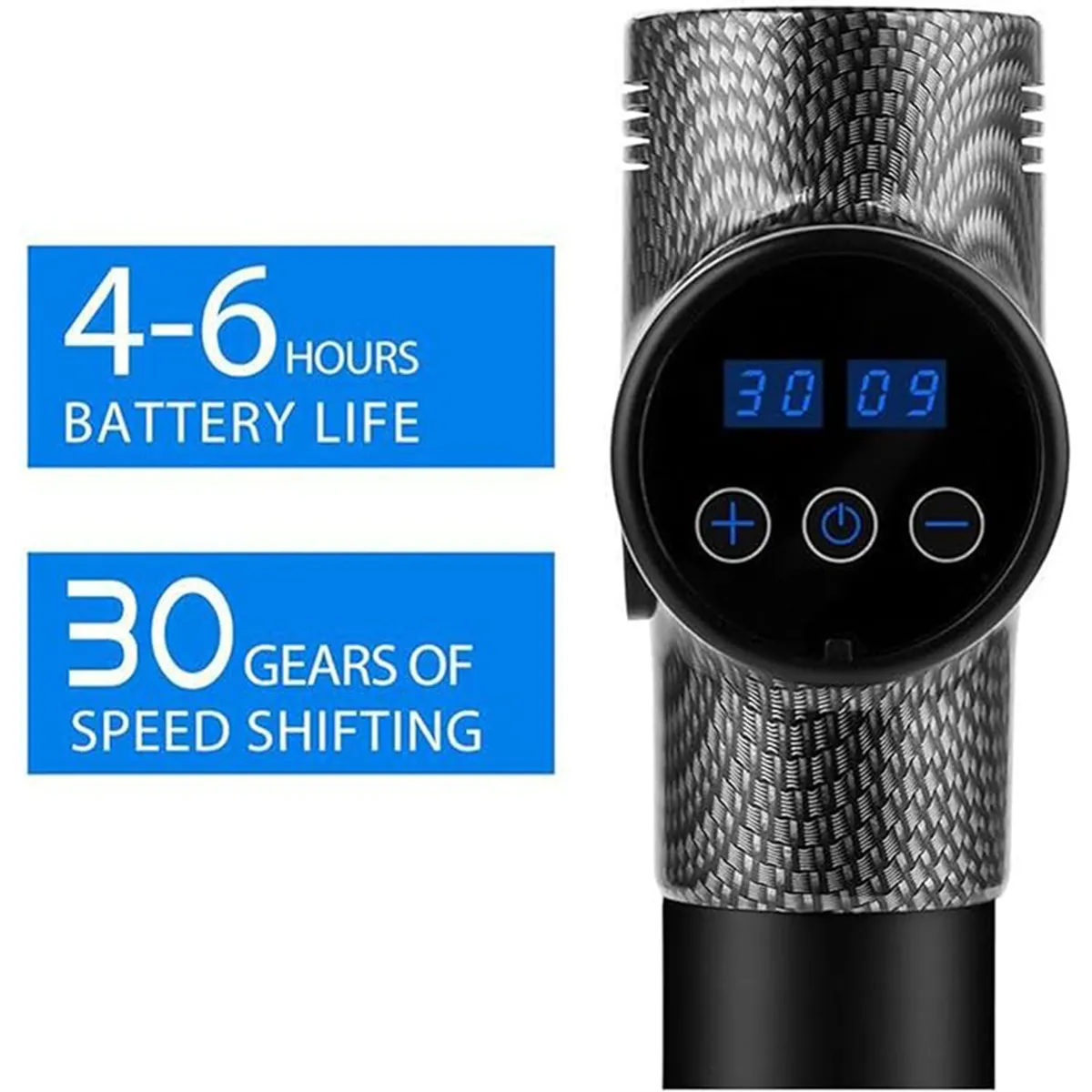 Wireless LCD Touch Display Electric Fascial Gun Massage 3