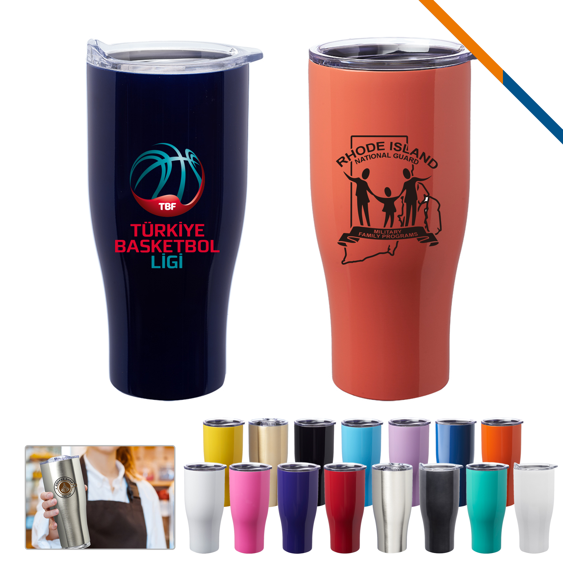 Stitu Stainless Steel Travel Mug - 27 OZ. 9