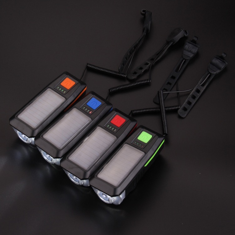 Solar rechargeable bicycle light 2