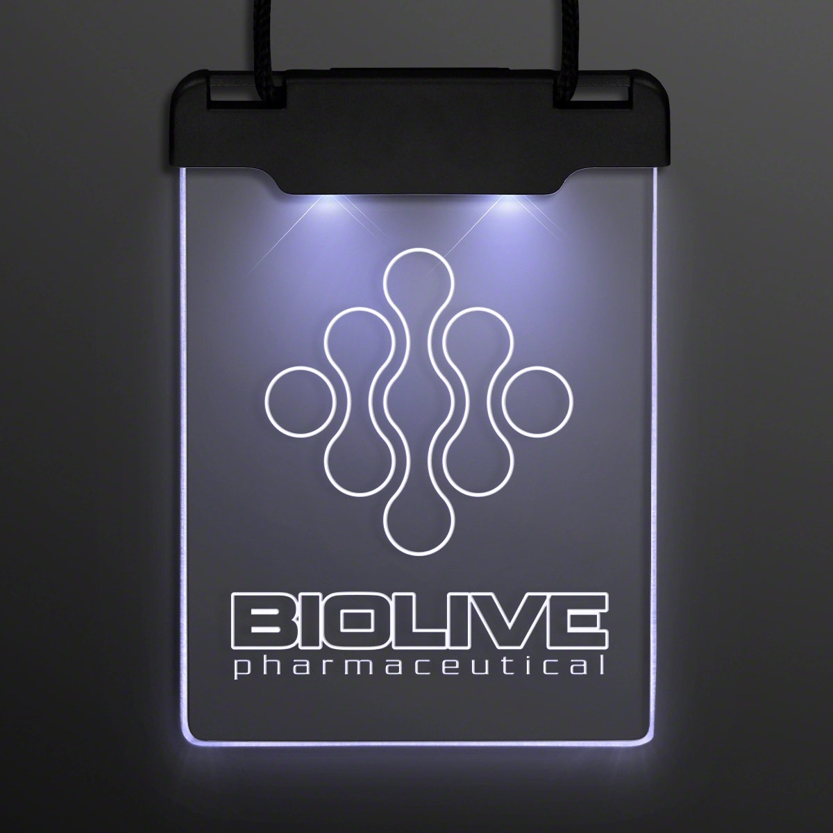 Laser Engraved - Space Glow Light Badge Necklace 8