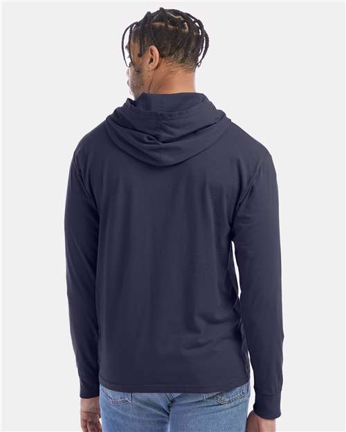 Unisex Garment-Dyed Jersey Hooded Long Sleeve T-Shirt - GDH280 15