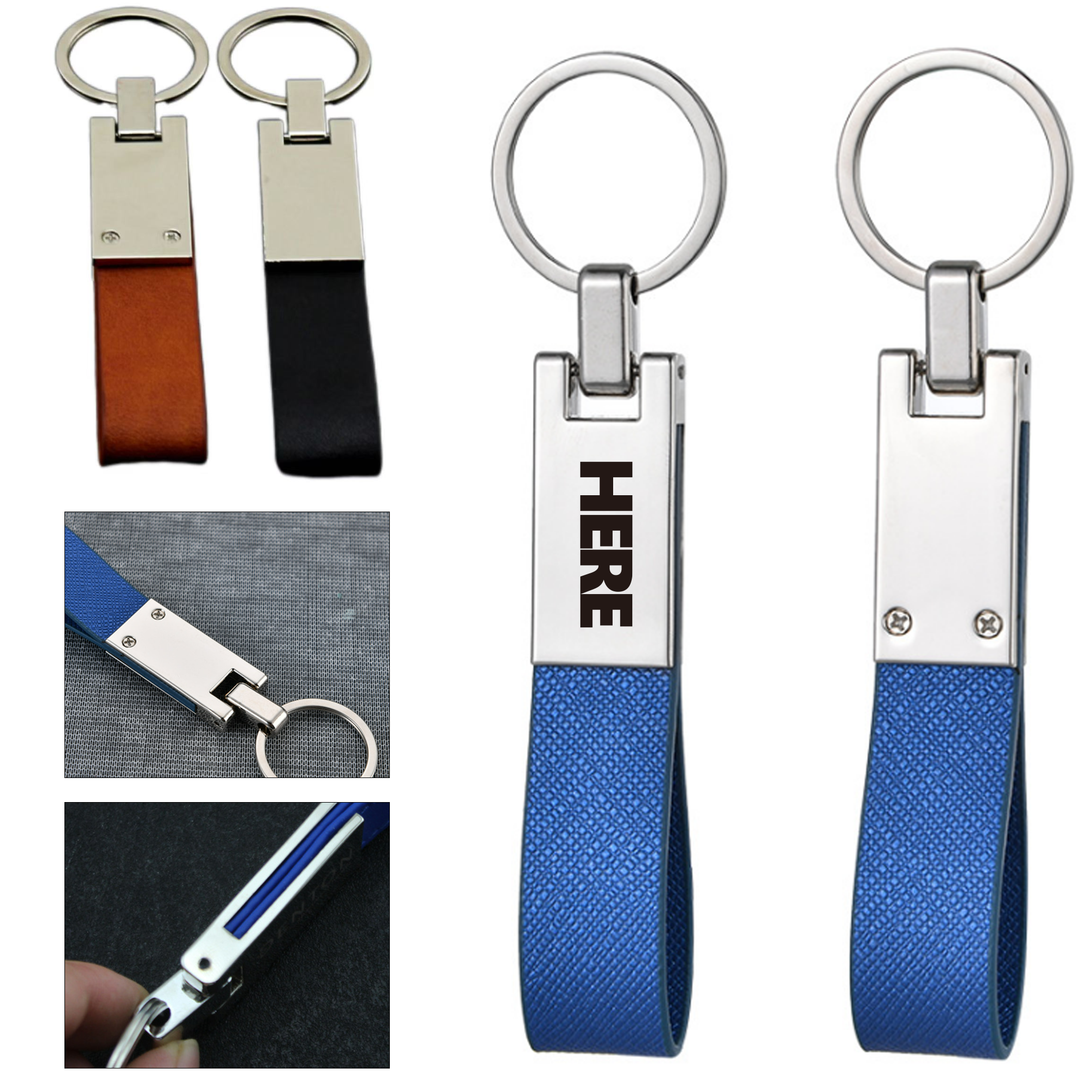 Handcrafted Leather Keychain 2