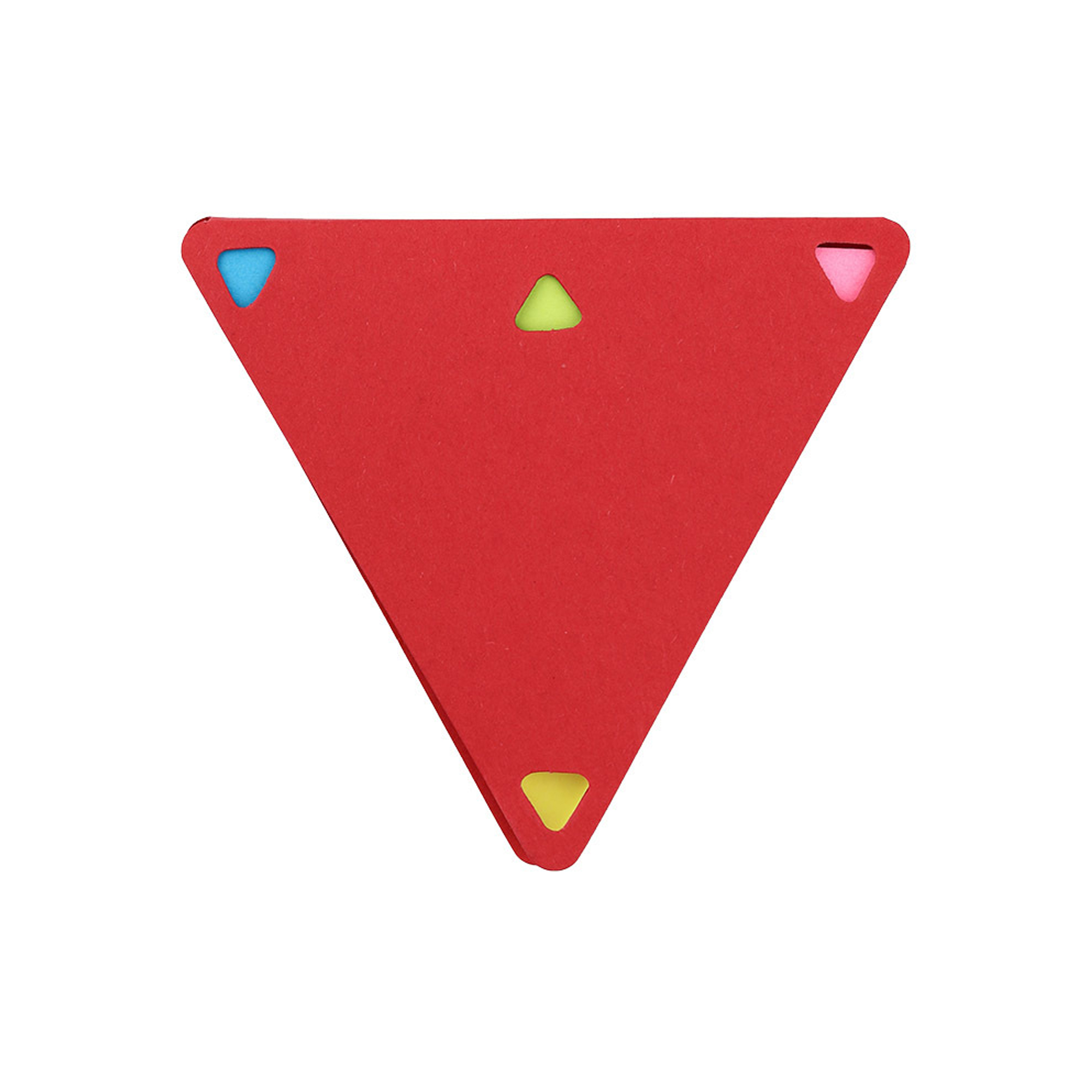 Triangle Shape Kraft Cover Sticky Note Pad 4.1" X 3.5" 4