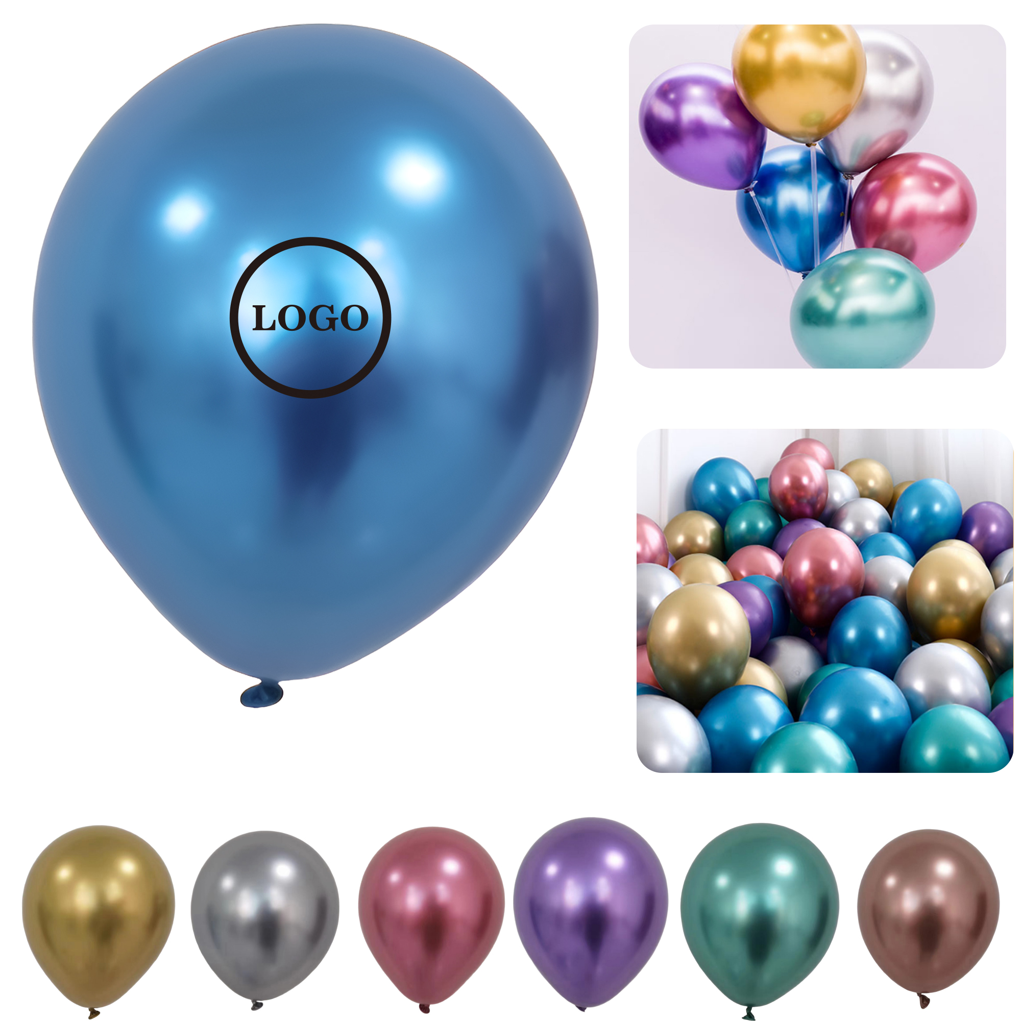 Colorful 13" Custom Latex Balloons 7