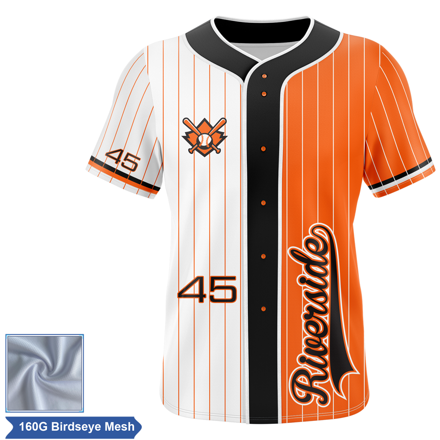 Rush - Men's & Kids' Sublimation Full Button Baseball Jersey 2