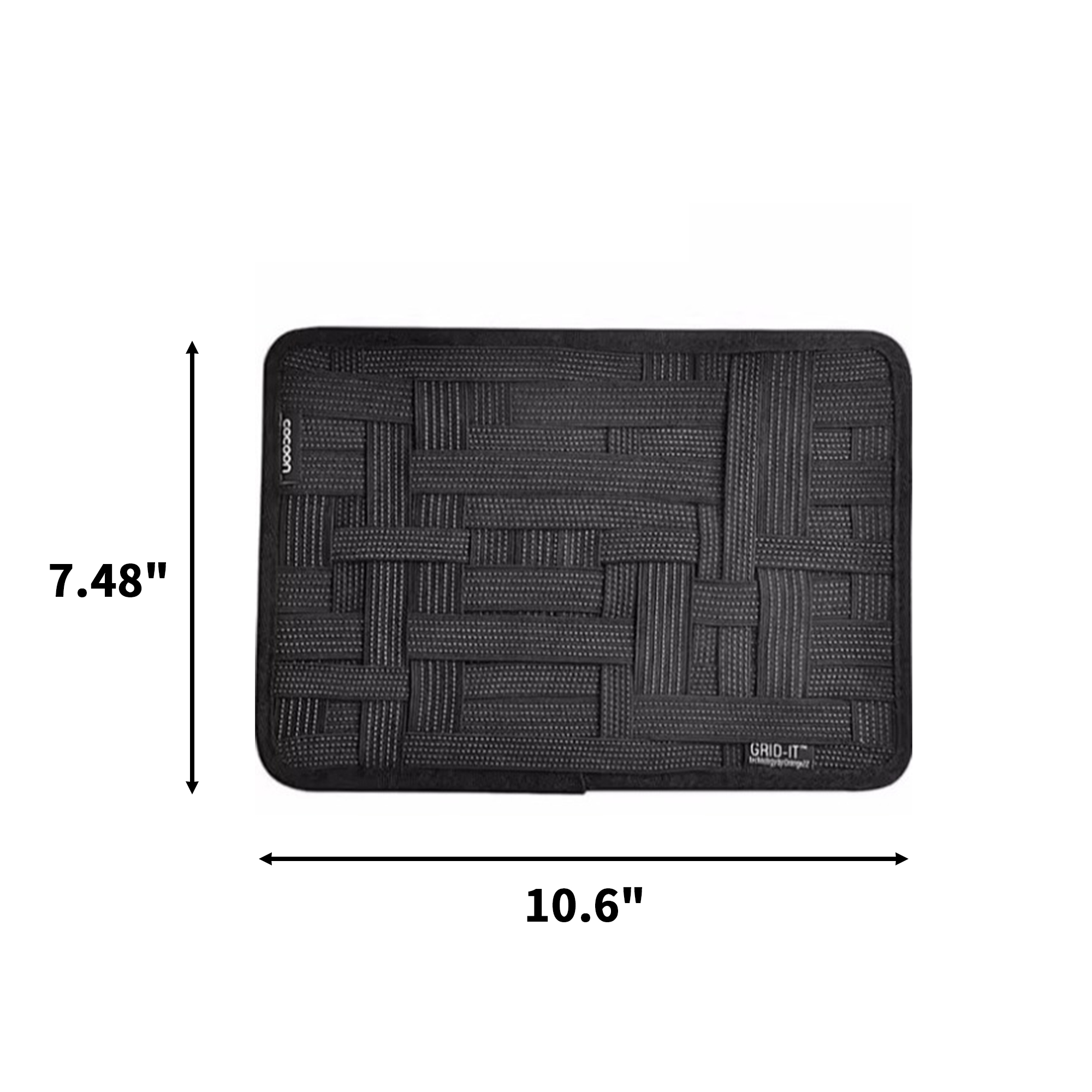 Nylon Rubber Tech Accessory Pouch 10.6" x 7.48" 4