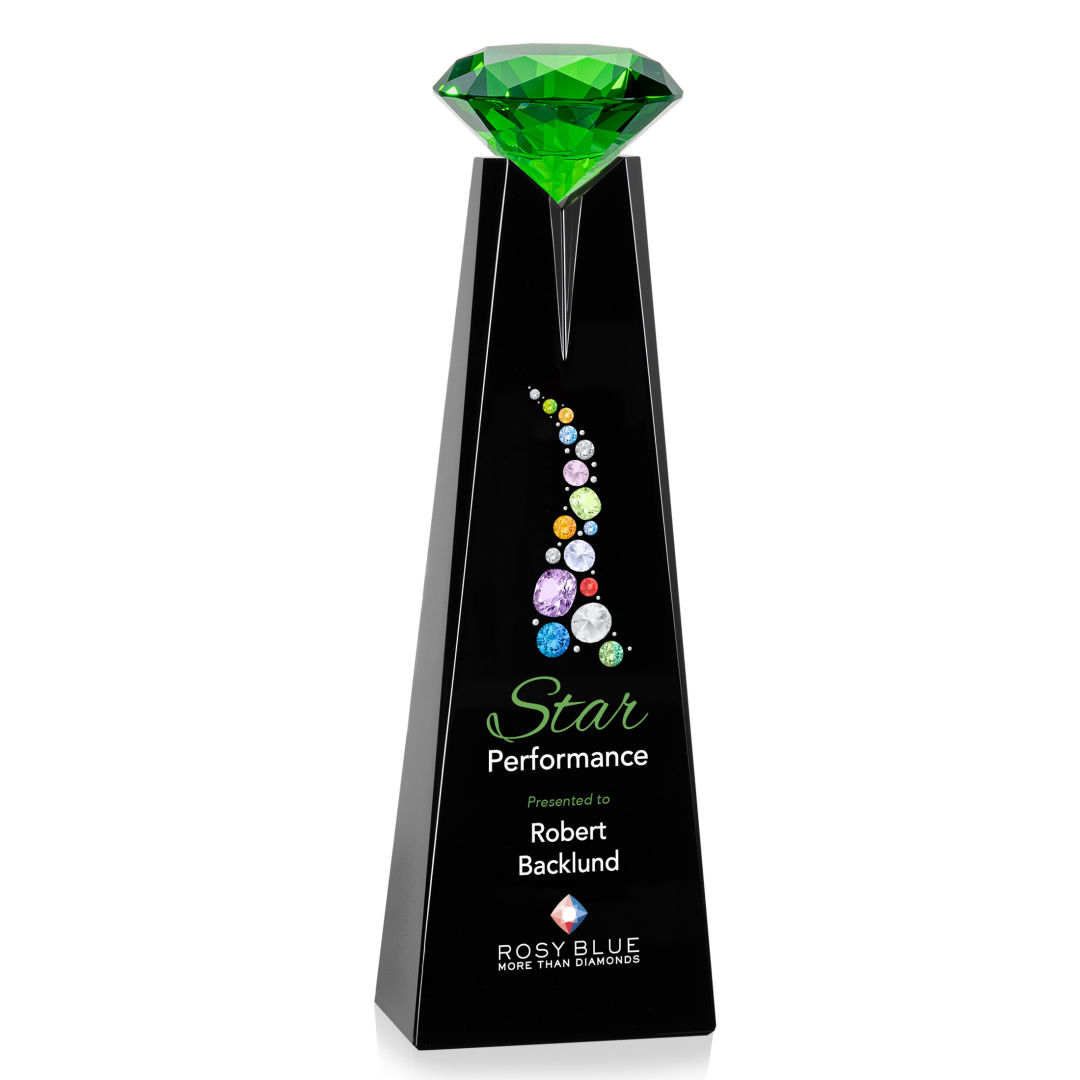 Alicia Gemstone VividPrint™ Award - Black/Emerald 2