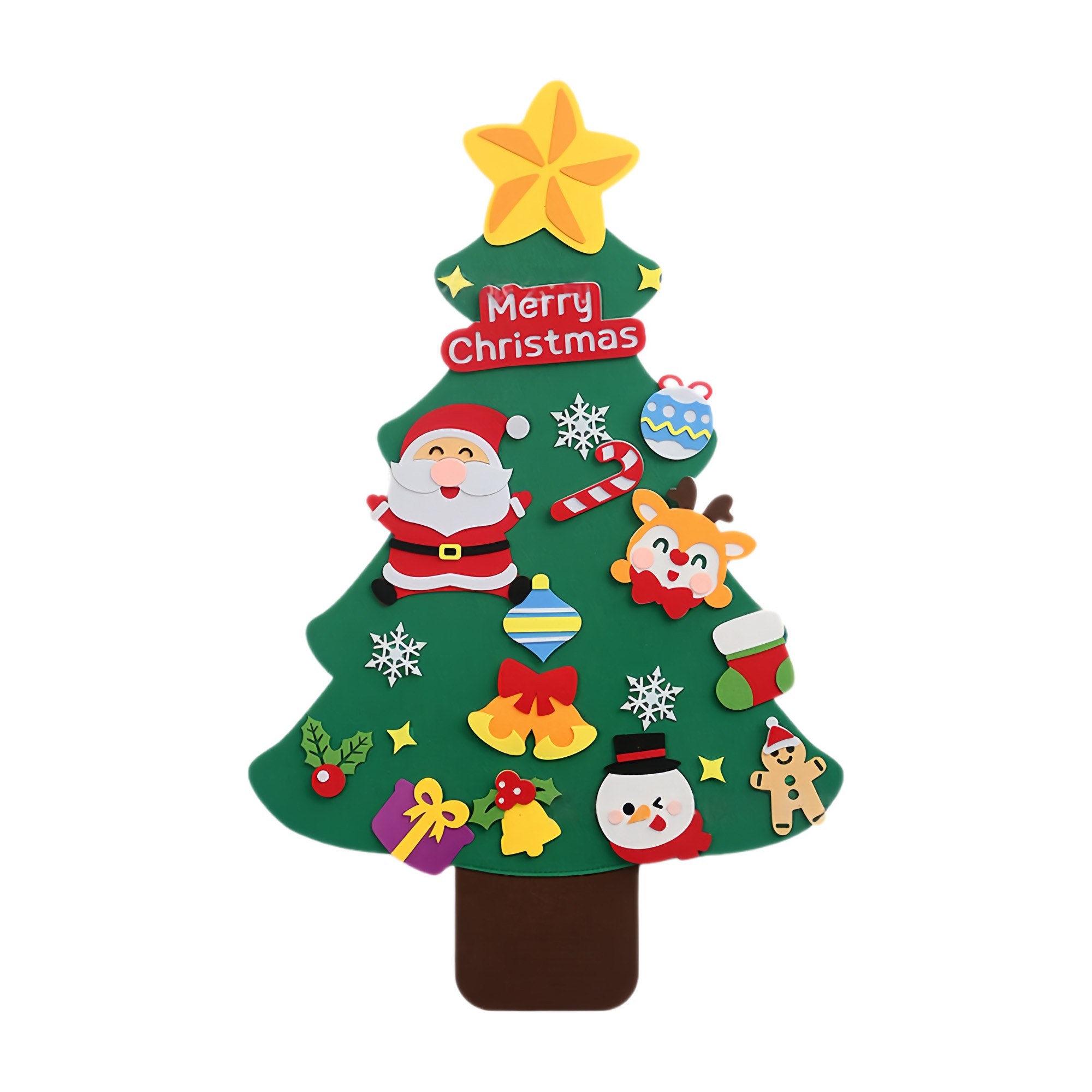 DIY Spliced Felt Christmas Tree Ornament 1