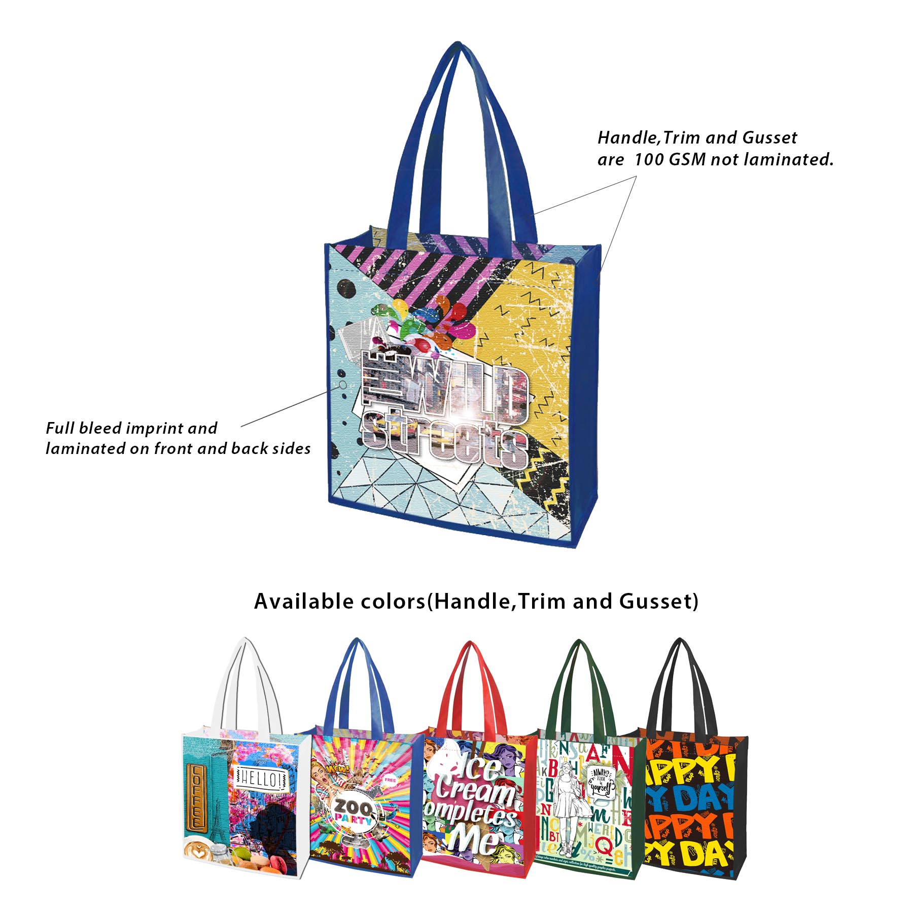 Free Shipping 13 x 15 Small Quantity Custom Laminated Bag 6