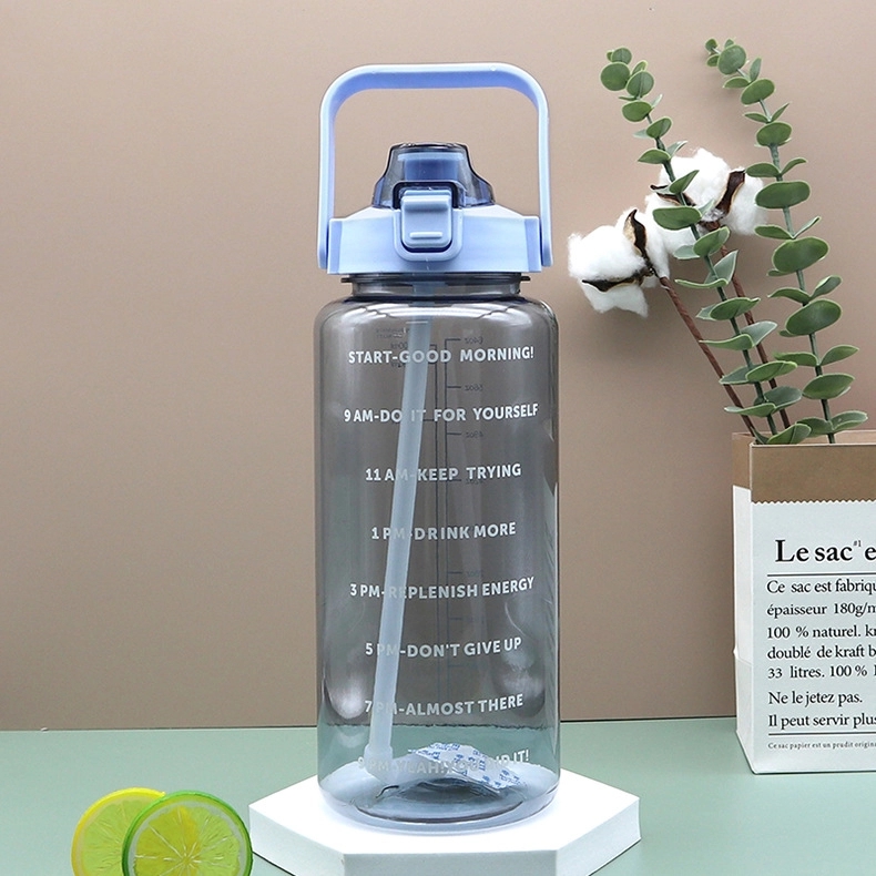 64Oz Sport Water Bottle With Handle Time Measurement 8