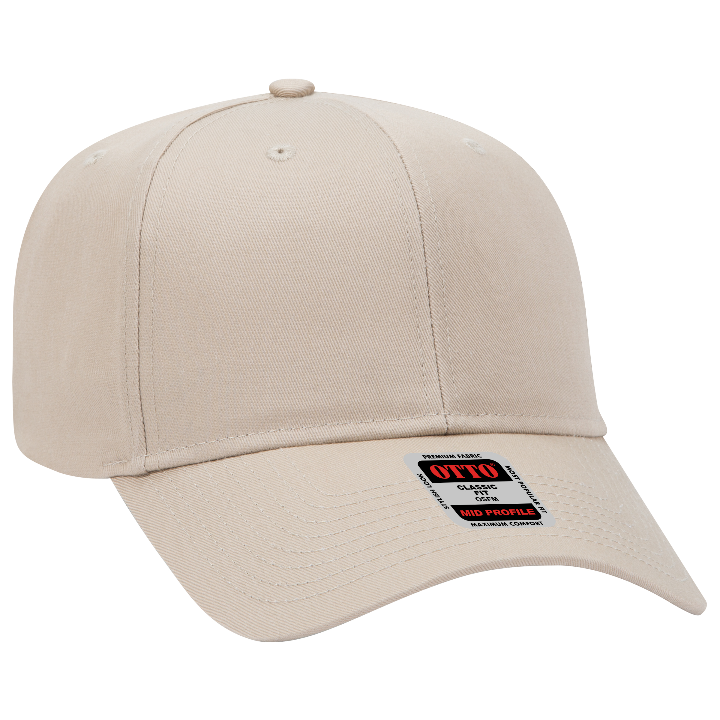 OTTO CAP® 6 Panel Mid Profile Baseball Cap 45