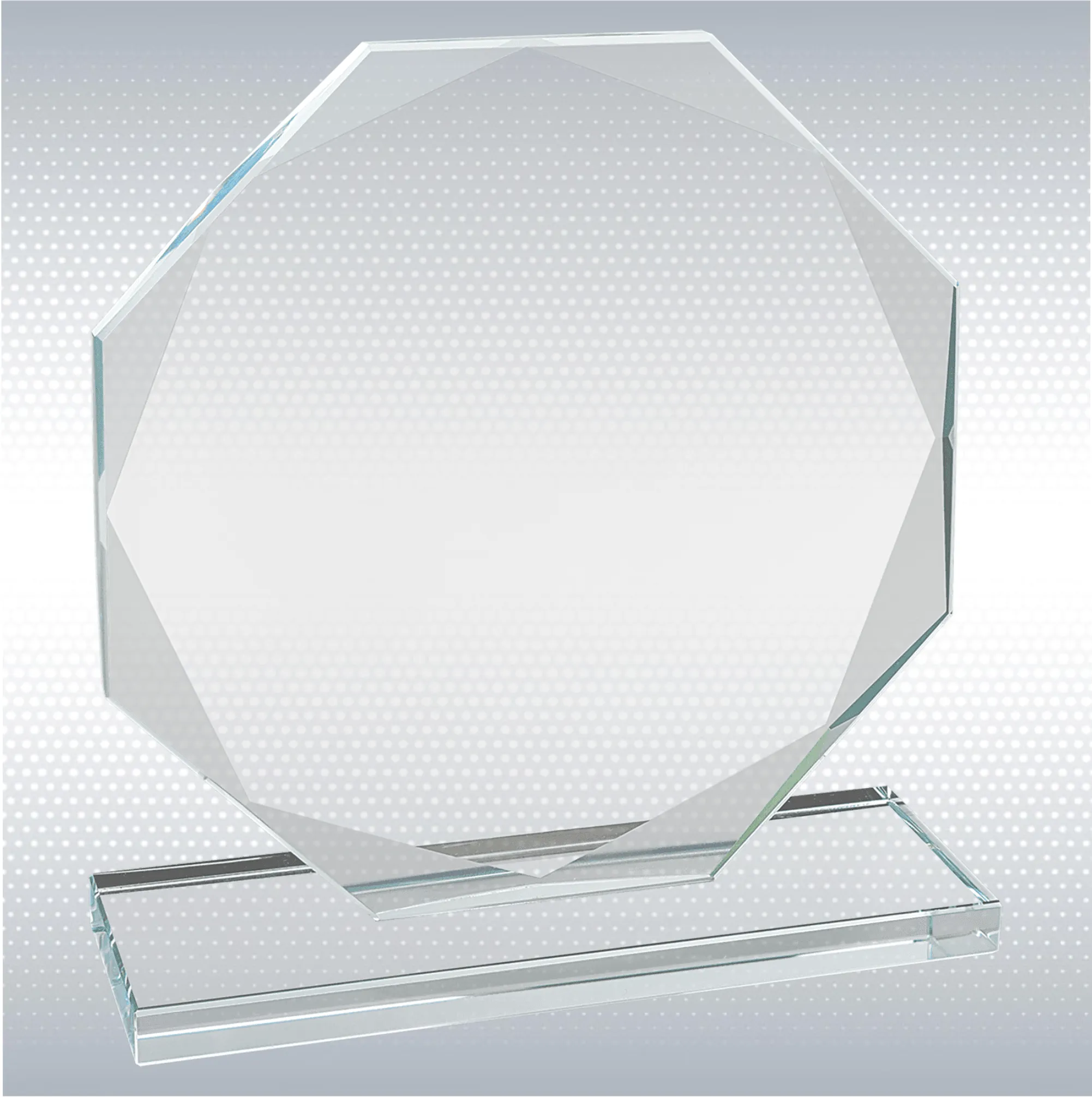 Octagon Clear Glass Award 4