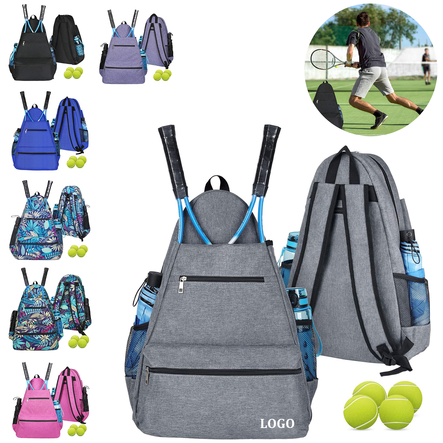 Unisex Tennis Backpack 2