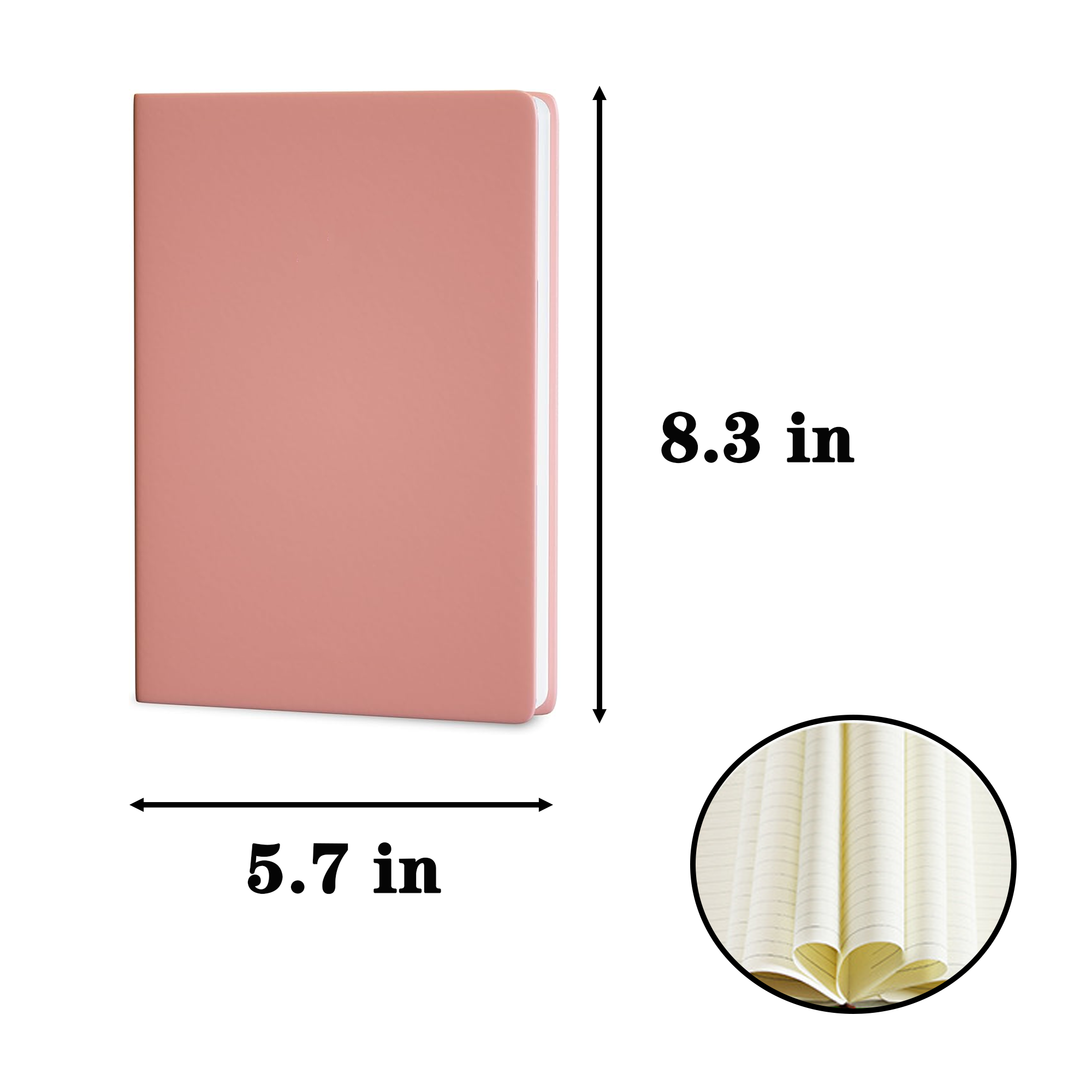 Hardcover A5 leather notebook 2