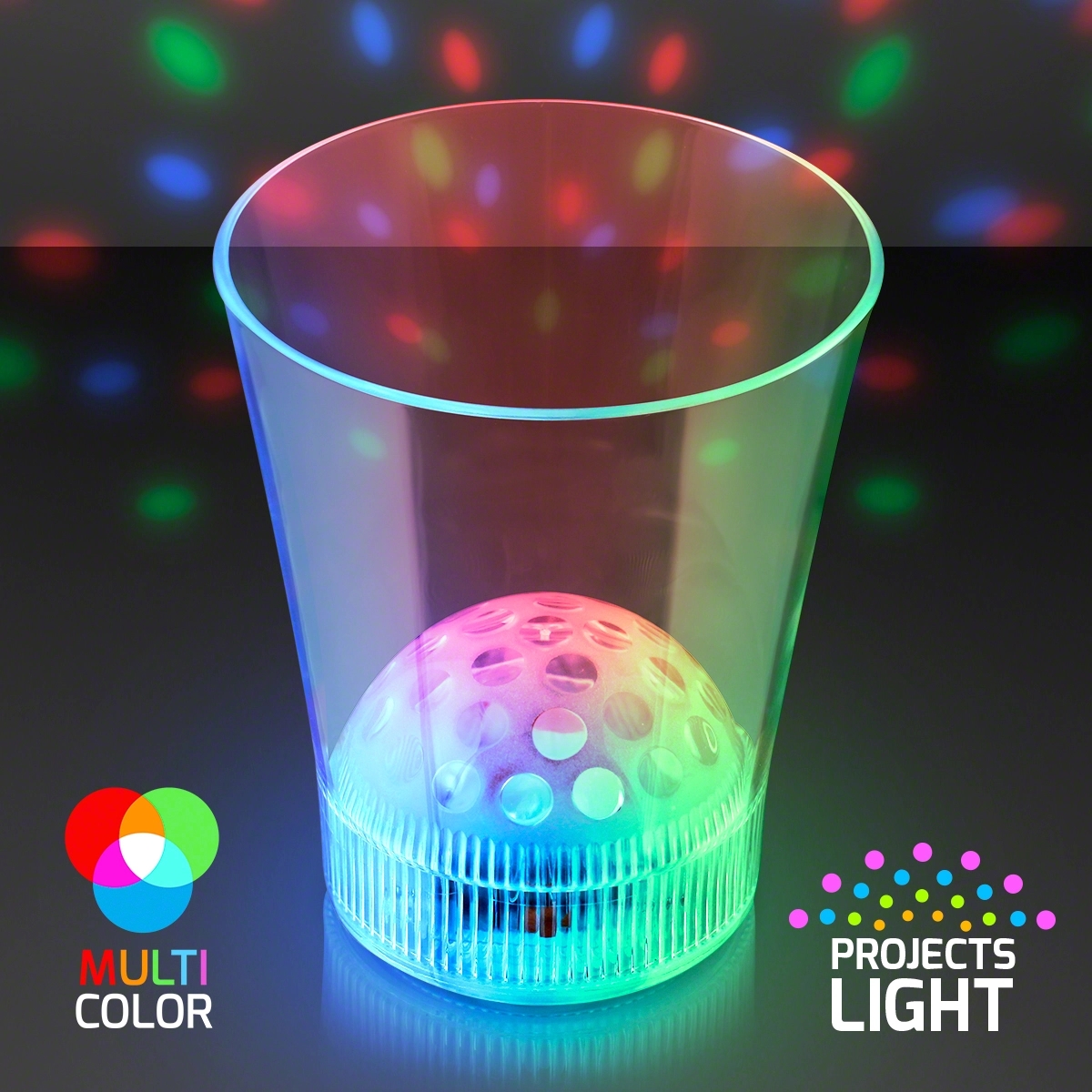 Disco Ball Light Projecting LED Cup 2