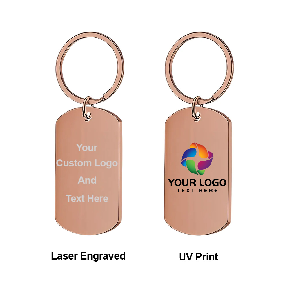 Photo Keychain With Text Unique Engraved 6