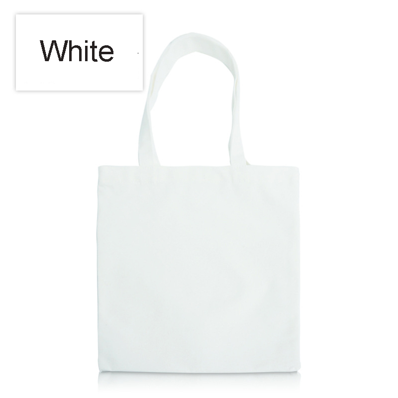 12oz Cotton Canvas Tote Bag Reusable Grocery Shopping Bags 6