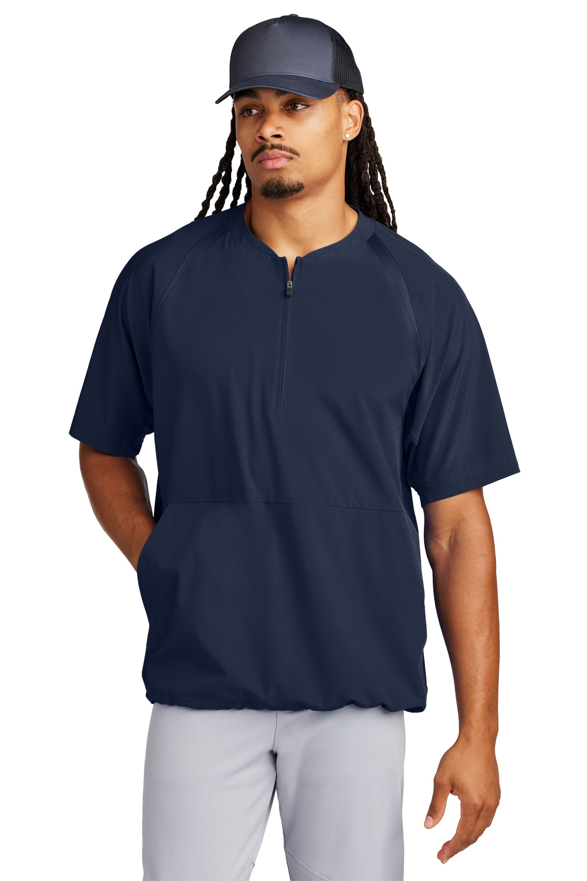 Sport-Tek Repeat 1/2-Zip Short Sleeve Jacket JST489 16
