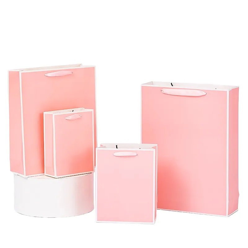 Durable White Cardboard Gift Bag 6