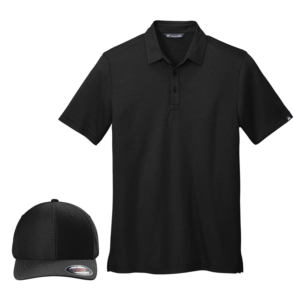 TravisMathew Performance Polo & Flexback Structured Cap Gift Box Set
