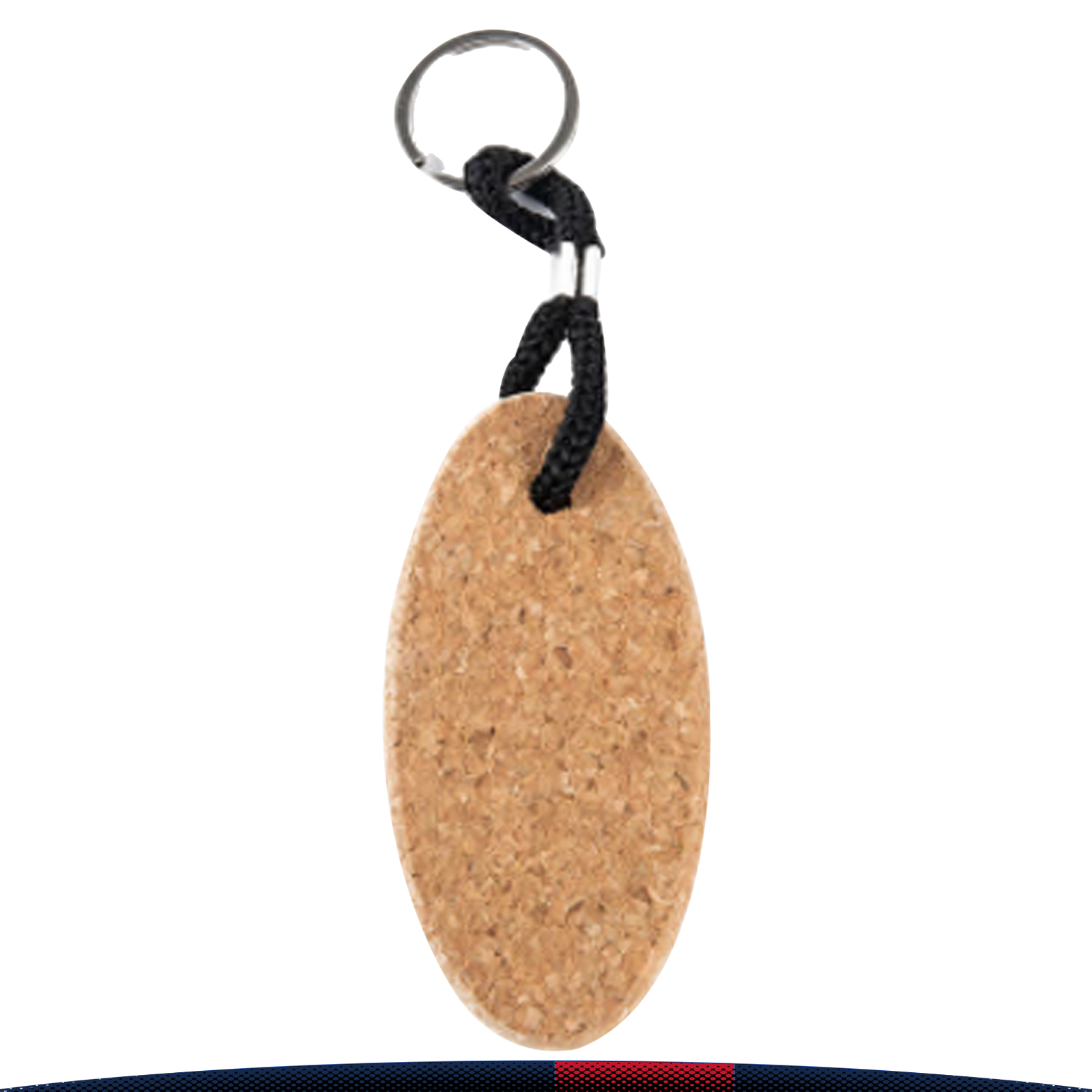 Oval Cork Key chain 2