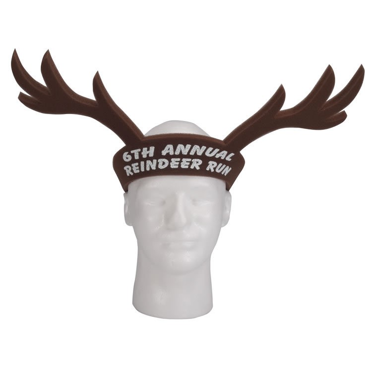 19" Foam Deer Antlers Visor 11