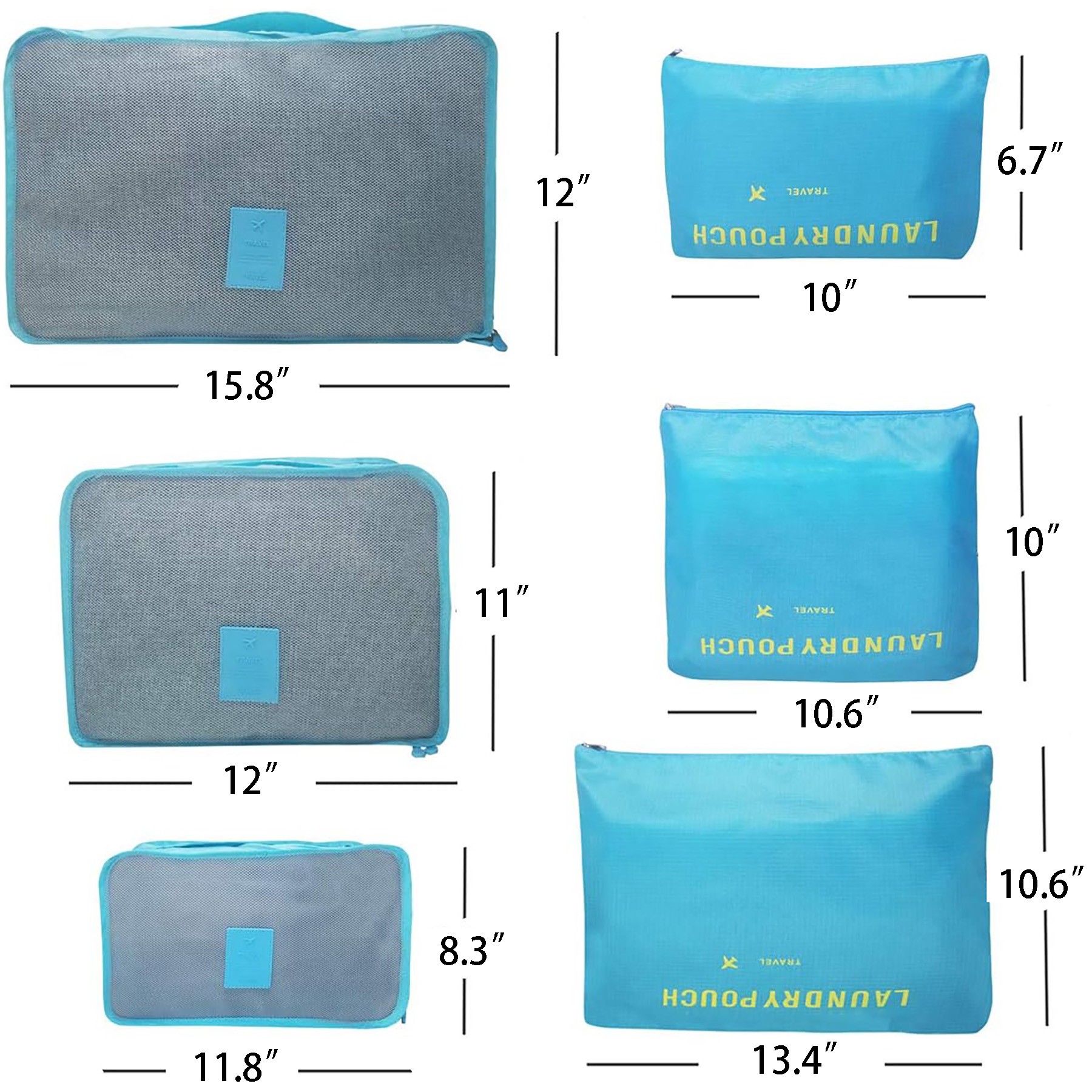 6 Set Travel Storage Bags 9