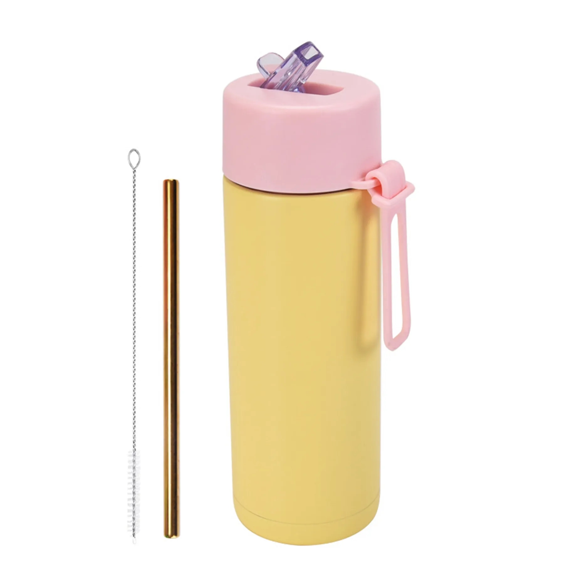 22 Oz. Stainless Steel Straw Cup with Silicone Strap 13