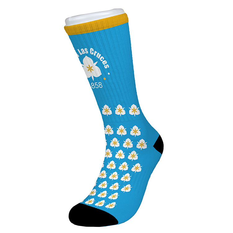 "Wye" Dye Sublimated Crew (Athletic) Socks (Pair) 7