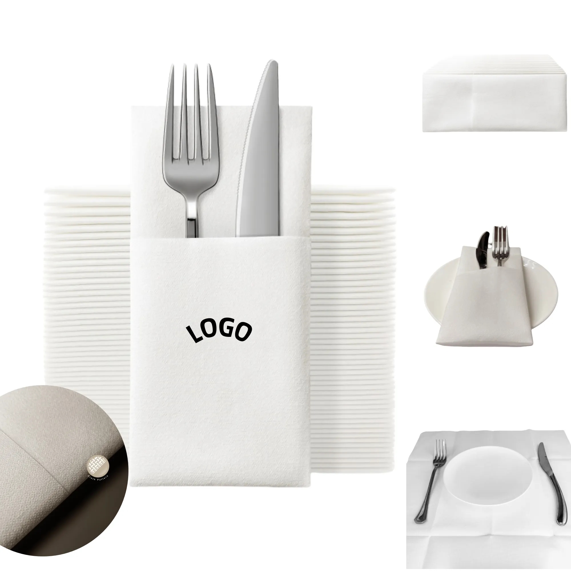 Party Thick Folding Disposable Dinner Napkin 4