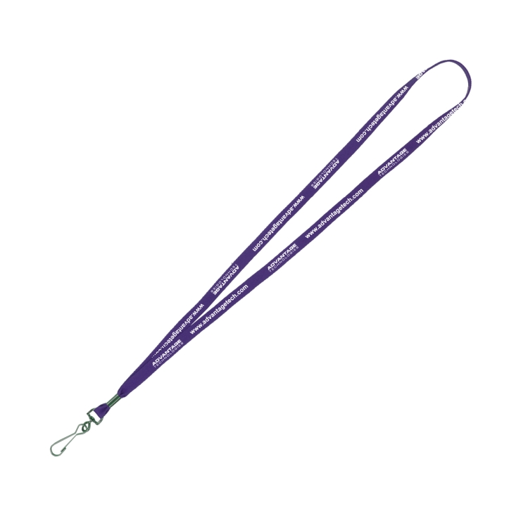 "AURORA" 3/8" Super Soft Polyester Silkscreen Lanyard (Overseas Production 8-10 Weeks) 3