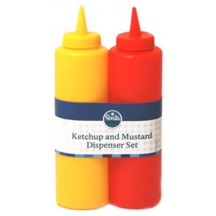 Ketchup & Mustard Bottles - 2 Pack 2