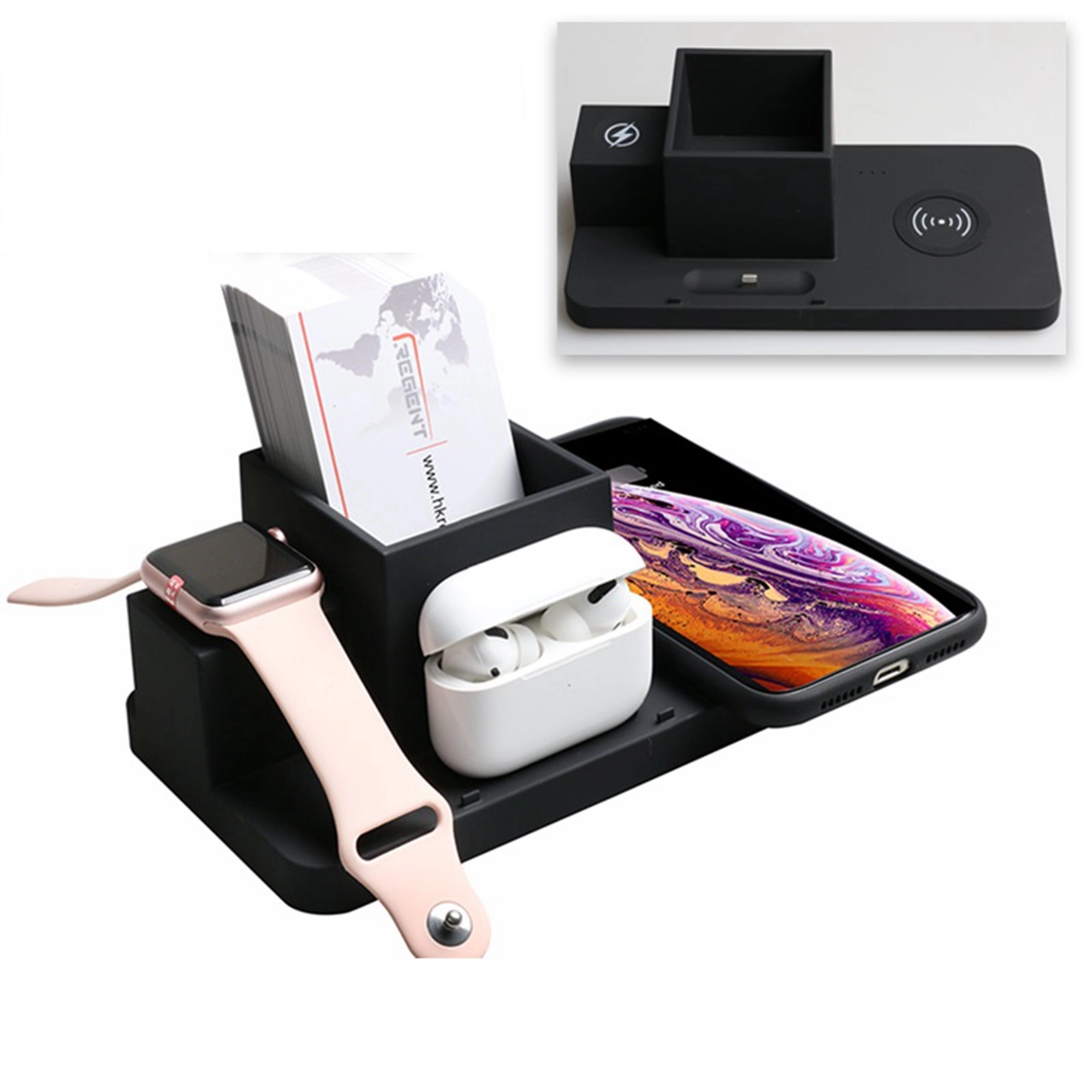 4-in-1 Pen Holder Wireless Charger 2